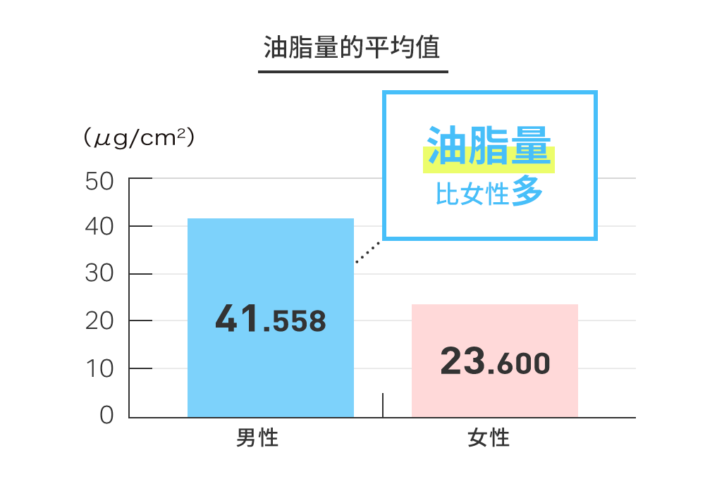 皮脂量の平均値